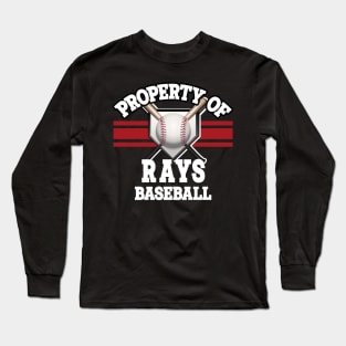 Proud Name Rays Graphic Property Vintage Baseball Long Sleeve T-Shirt